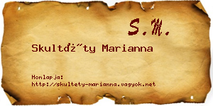 Skultéty Marianna névjegykártya